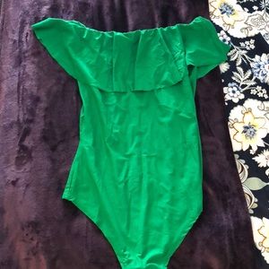 Green body suit